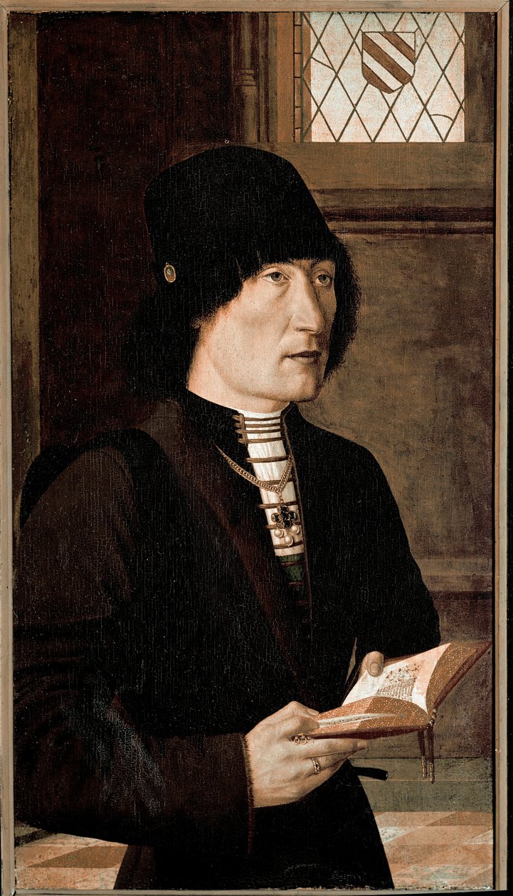 Pierantonio Baroncelli 的肖像（木头油彩，约 1489 年） 作者 Baroncelli肖像大师