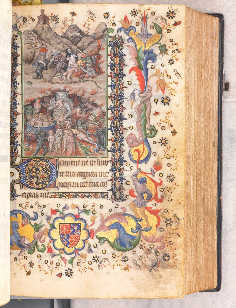 纳瓦拉国王（1361-1425）贵族查尔斯（Charles the Noble）的时间：最后审判106r，c。 1405。 作者 布鲁塞尔缩写和助理的硕士