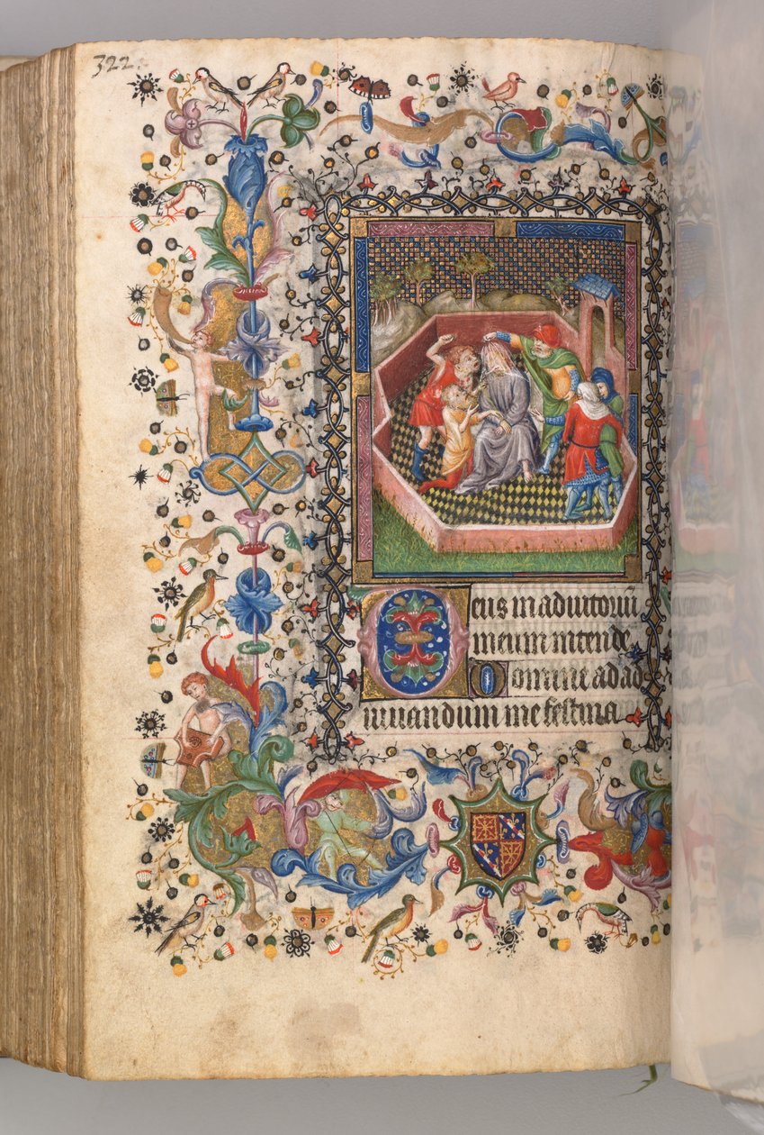 纳瓦拉国王（1361-1425）贵族查尔斯（Charles the Noble）的时间： 161v，嘲笑基督，c。 1405。 作者 布鲁塞尔缩写和助理的硕士