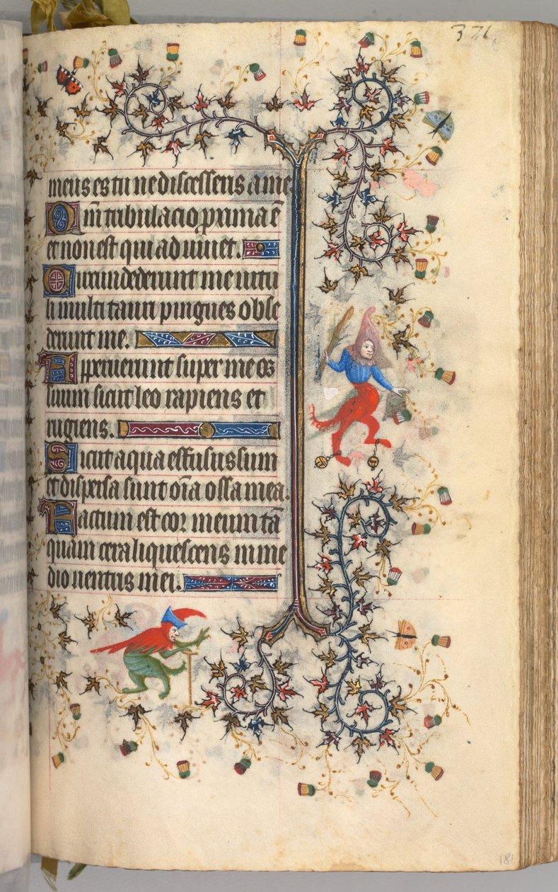 纳瓦拉国王（1361-1425）贵族查尔斯（Charles the Noble）的时间： 181r，文字，c。 1405。 作者 布鲁塞尔缩写和助理的硕士