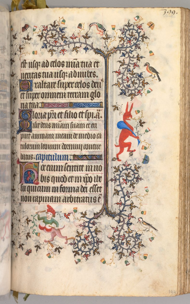 纳瓦拉国王（1361-1425）贵族查尔斯（Charles the Noble）的时间： 194r，文字，c。 1405。 作者 布鲁塞尔缩写和助理的硕士