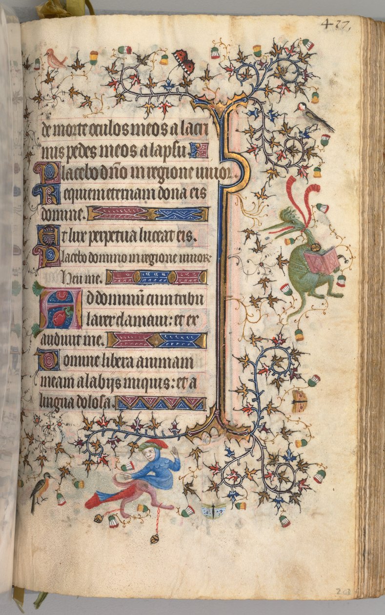 纳瓦拉国王（1361-1425）贵族查尔斯（Charles the Noble）的时间： 203r，文字，c。 1405。 作者 布鲁塞尔缩写和助理的硕士