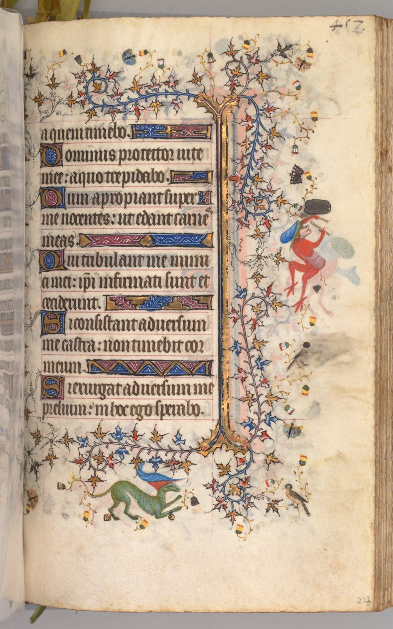 纳瓦拉国王（1361-1425）贵族查尔斯（Charles the Noble）的时间： 223r，文字，c。 1405。 作者 布鲁塞尔缩写和助理的硕士