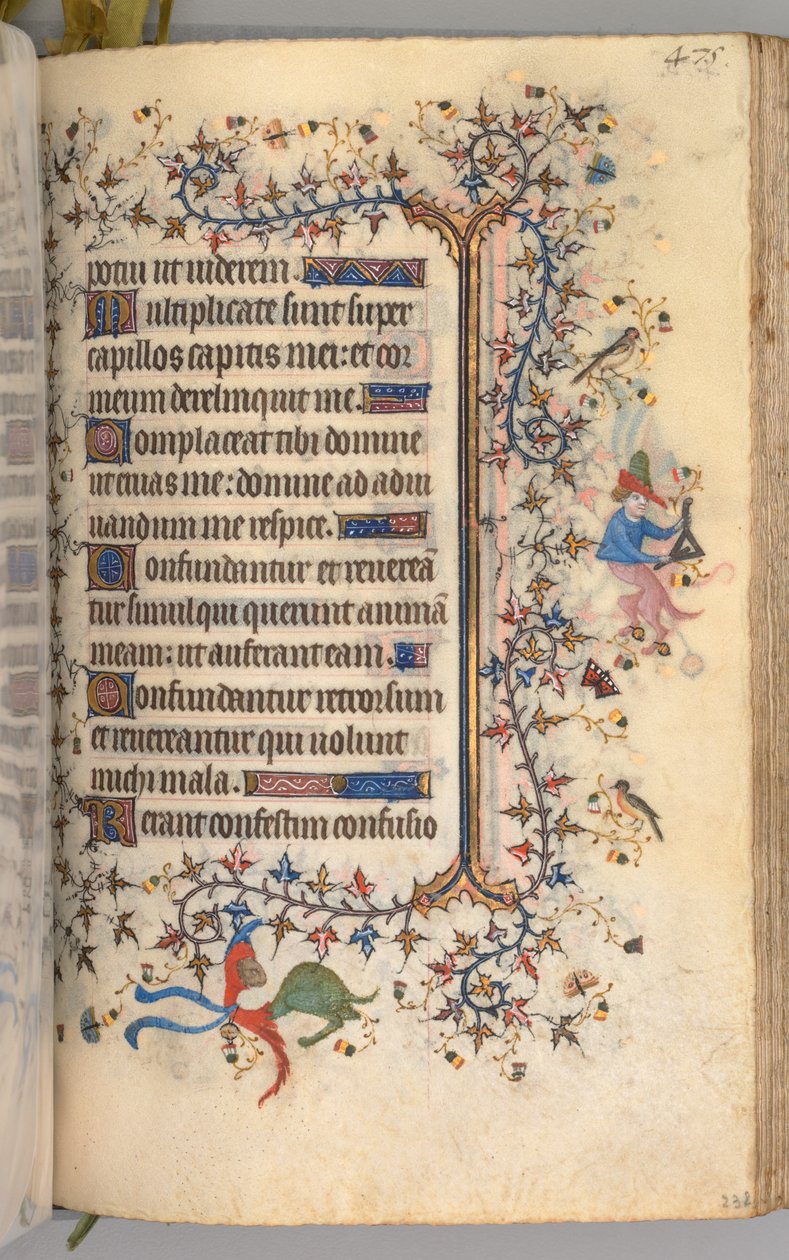 纳瓦拉国王（1361-1425）贵族查尔斯（Charles the Noble）的时间： 232r，文字，c。 1405。 作者 布鲁塞尔缩写和助理的硕士