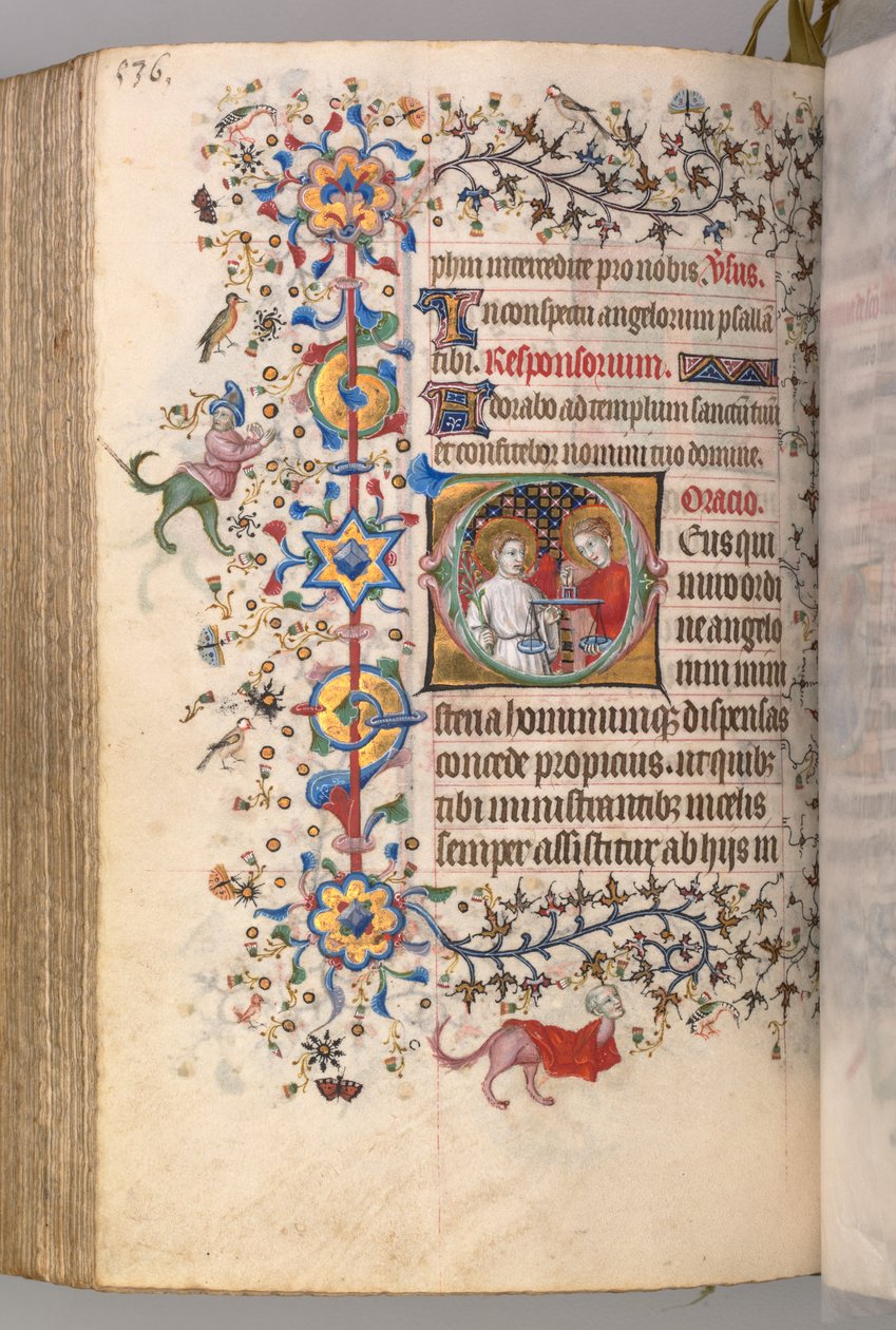 纳瓦拉国王（1361-1425）贵族查尔斯（Charles the Noble）的时间： 262v，文字，c。 1405。 作者 布鲁塞尔缩写和助理的硕士