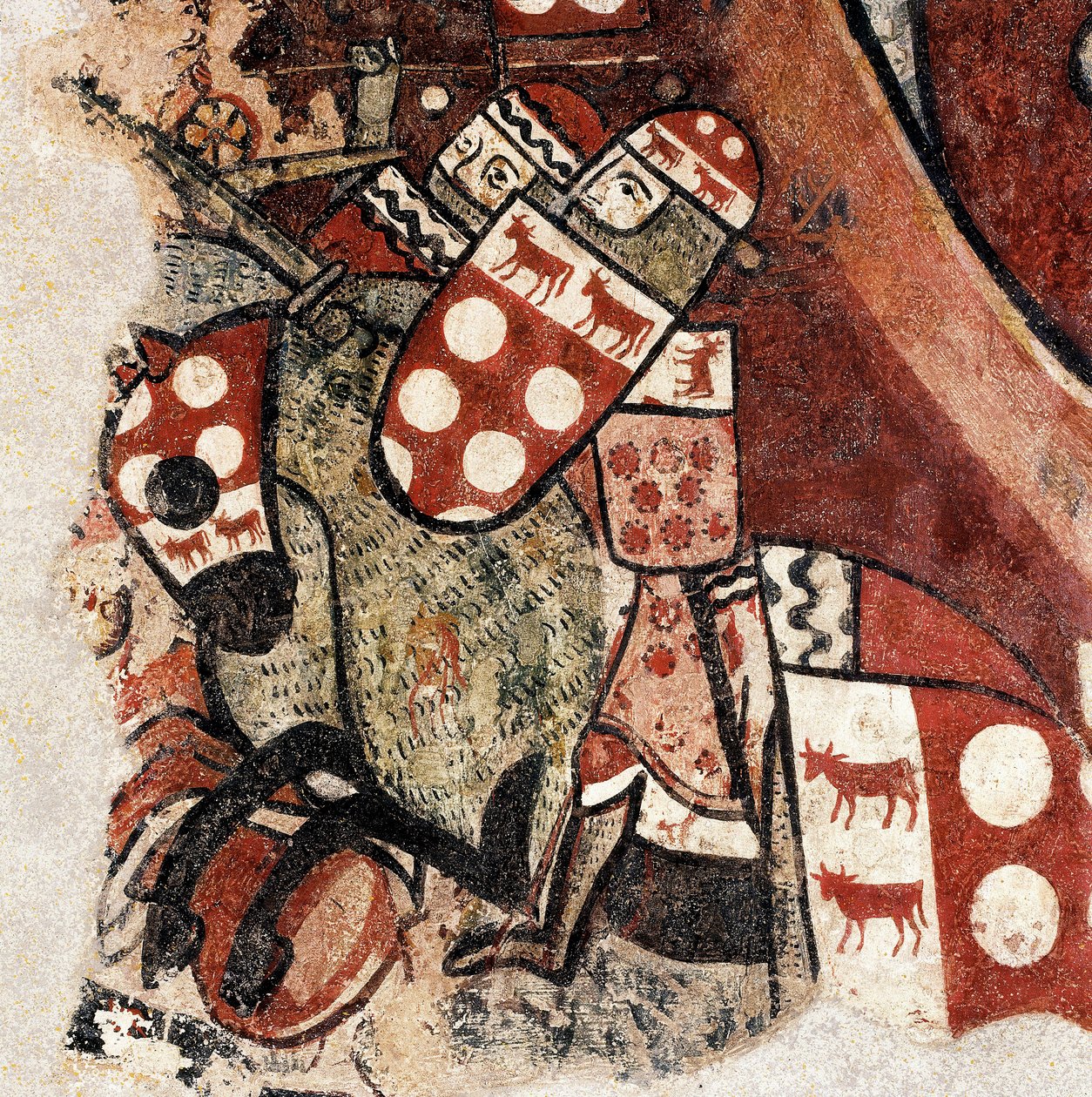 The Conquest of Mallorca, detail of a Fresco by the Master of the Conquest of Mallorca 作者 征服马略卡岛的大师