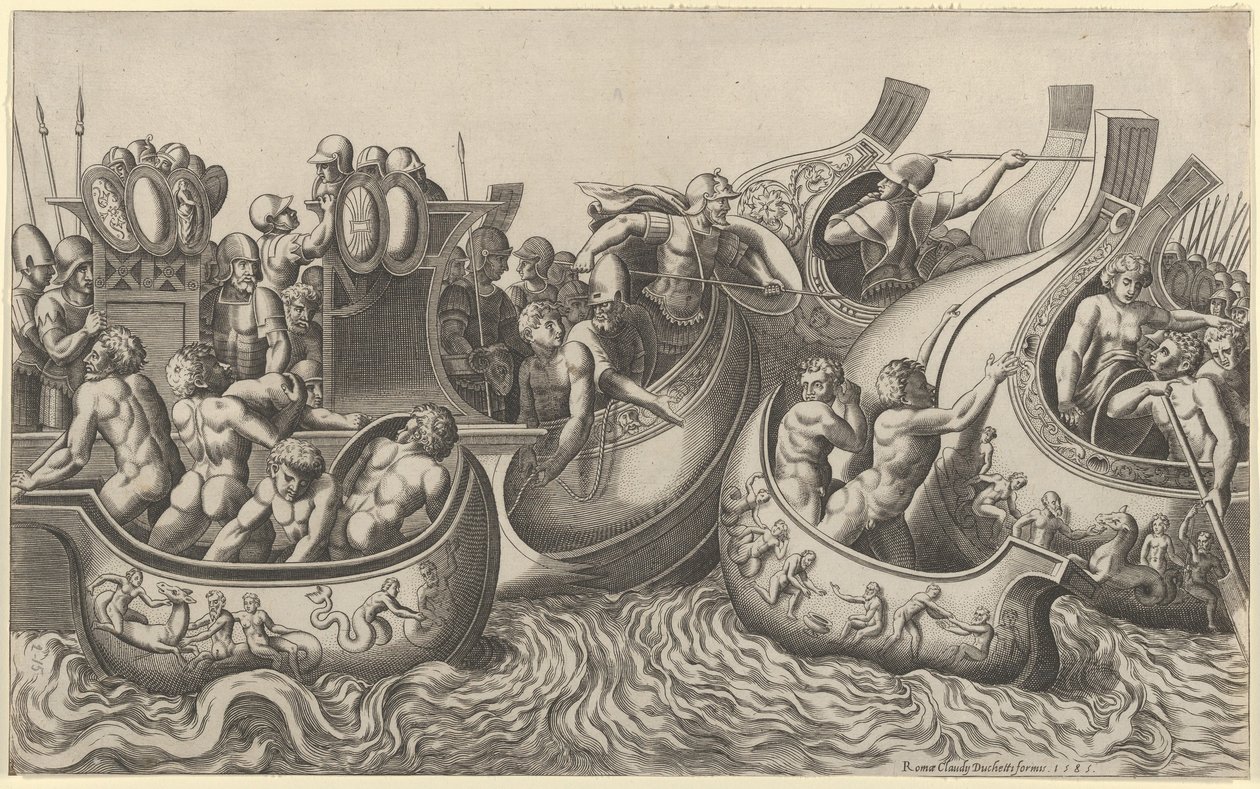Speculum Romanae Magnificentiae:海战，16世纪，16世纪。 作者 死神大师