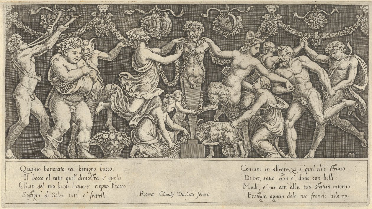 Speculum Romanae Magnificentiae:献给普里阿普斯的祭品，16世纪，16世纪。 作者 死神大师