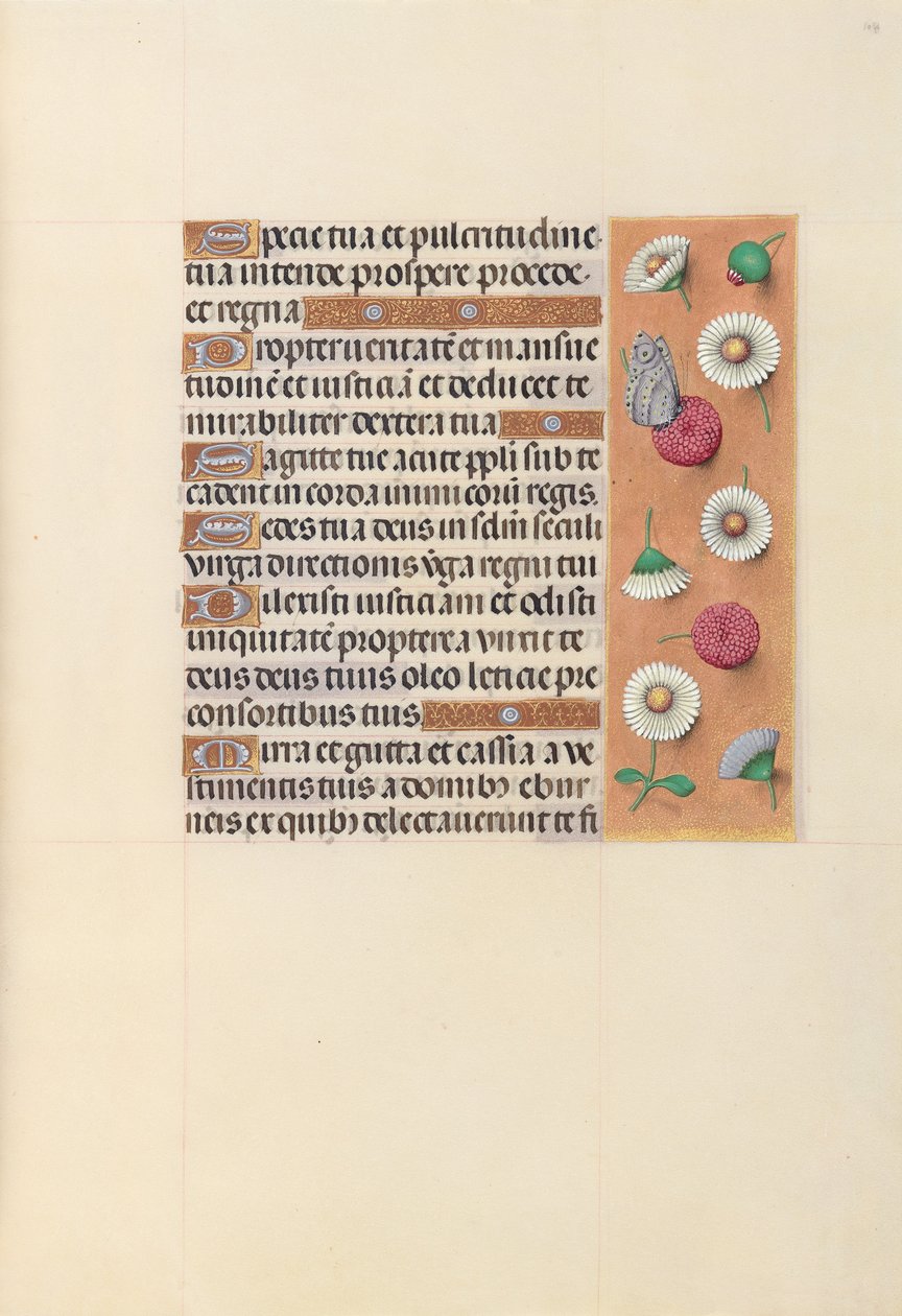 西班牙天主教女王伊莎贝拉的小时：  Fol.104r 作者 马克西米利安第一本祈祷书的硕士