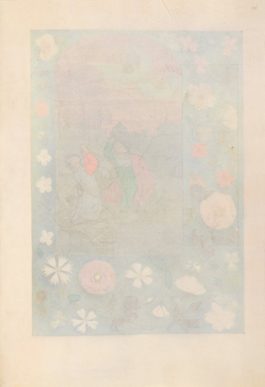 西班牙天主教皇后伊莎贝拉女王的时间： 131r，c。 1500。 作者 马克西米利安第一本祈祷书的硕士