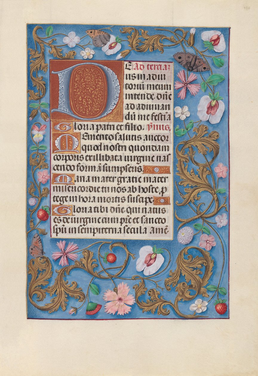 西班牙天主教女王伊莎贝拉的小时：  Fol.132r 作者 马克西米利安第一本祈祷书的硕士