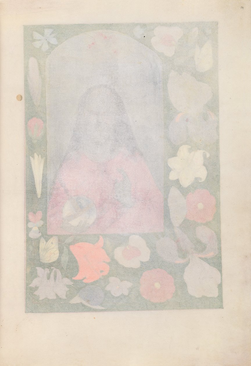 西班牙天主教皇后伊莎贝拉女王的时间： 14r，c。 1500。 作者 马克西米利安第一本祈祷书的硕士
