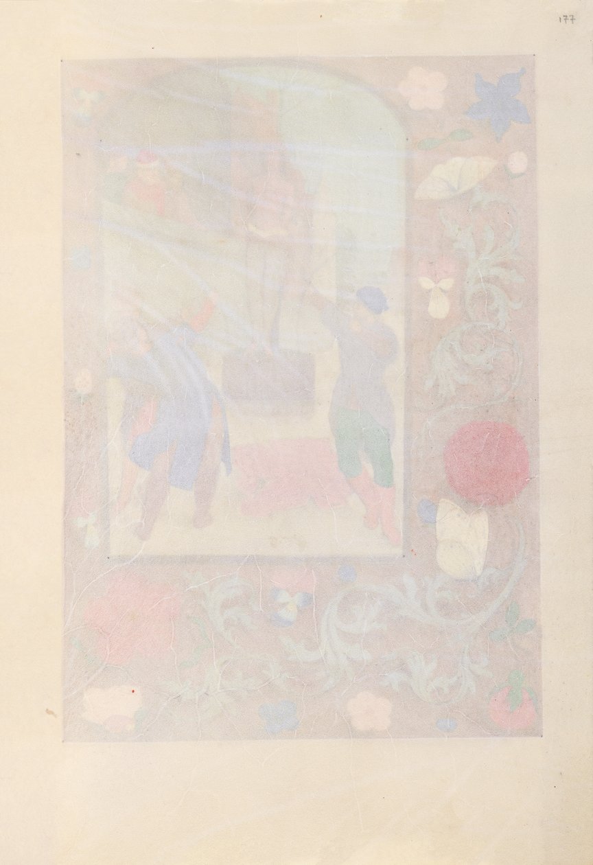 西班牙天主教皇后伊莎贝拉女王的时间： 177r，c。 1500。 作者 马克西米利安第一本祈祷书的硕士