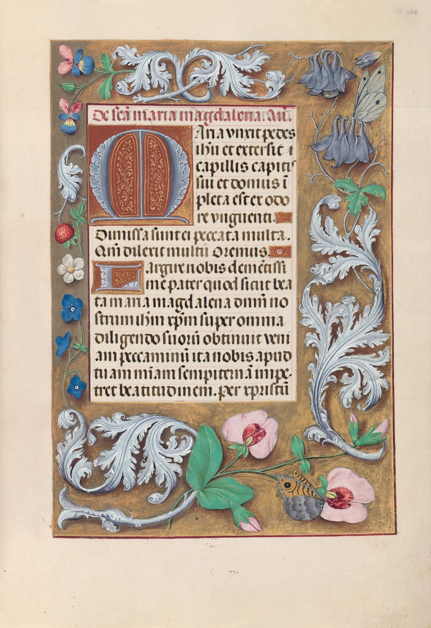 西班牙天主教女王伊莎贝拉的小时：  Fol.194r 作者 马克西米利安第一本祈祷书的硕士