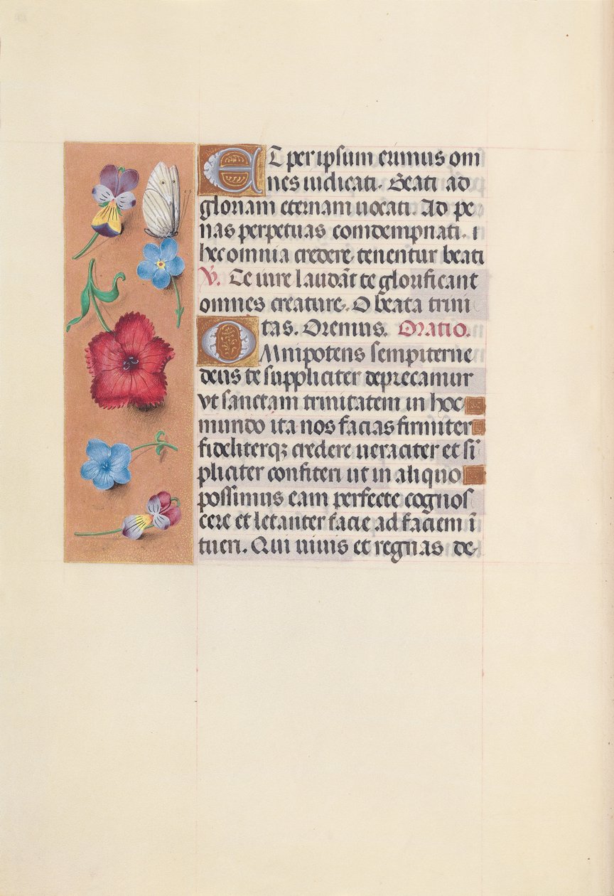 西班牙天主教女王伊莎贝拉的小时：  Fol.22v 作者 马克西米利安第一本祈祷书的硕士