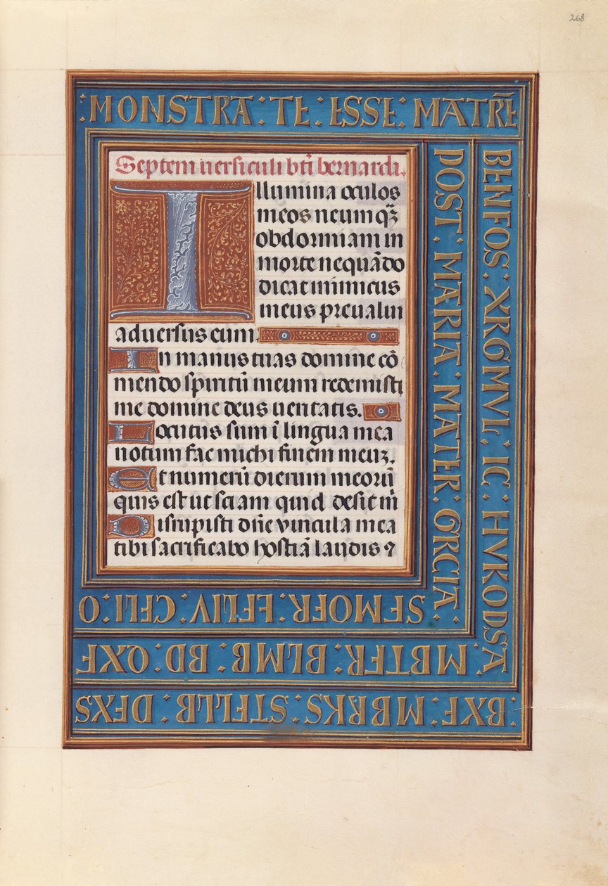 西班牙天主教女王伊莎贝拉的小时：  Fol.268r 作者 马克西米利安第一本祈祷书的硕士