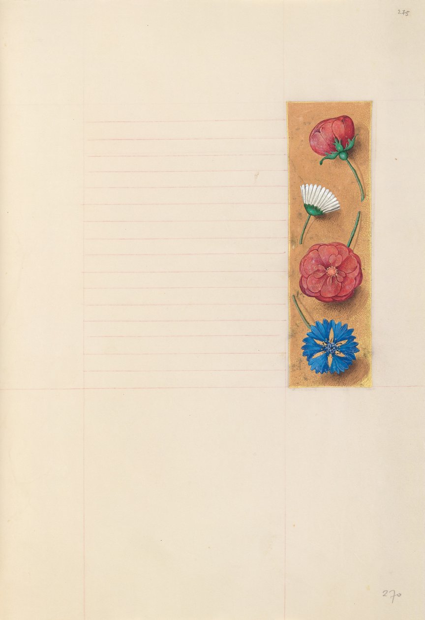 西班牙天主教女王伊莎贝拉的小时：  Fol.275r 作者 马克西米利安第一本祈祷书的硕士