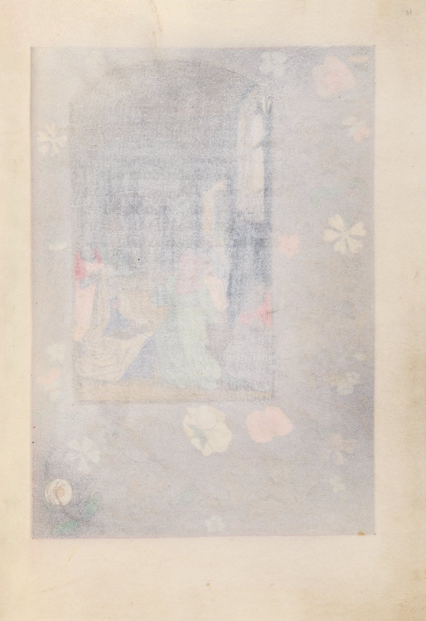 西班牙天主教皇后伊莎贝拉女王的时间： 31r，c。 1500。 作者 马克西米利安第一本祈祷书的硕士