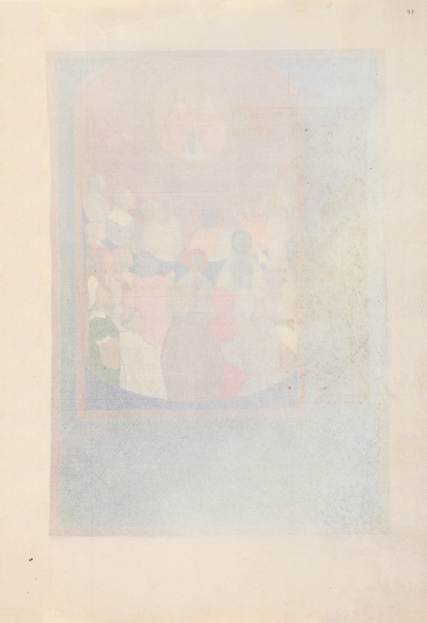 西班牙天主教皇后伊莎贝拉女王的时间： 37r，c。 1500。 作者 马克西米利安第一本祈祷书的硕士