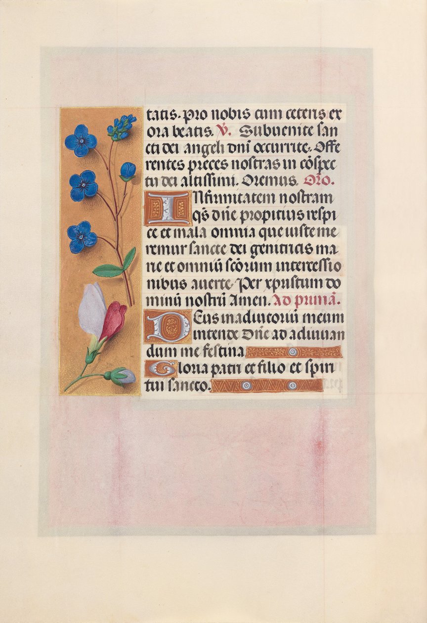 西班牙天主教女王伊莎贝拉的小时：  Fol.38v 作者 马克西米利安第一本祈祷书的硕士