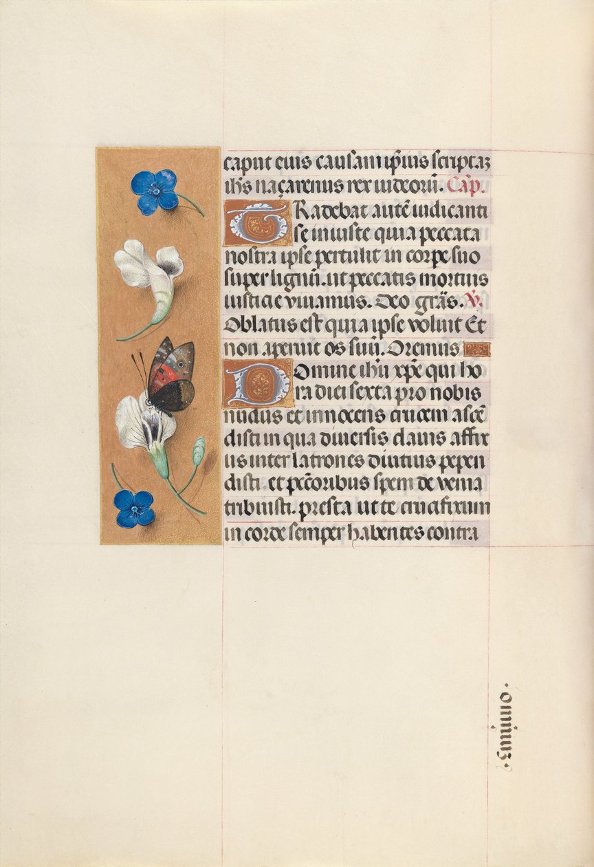 西班牙天主教女王伊莎贝拉的小时：  Fol.67v 作者 马克西米利安第一本祈祷书的硕士