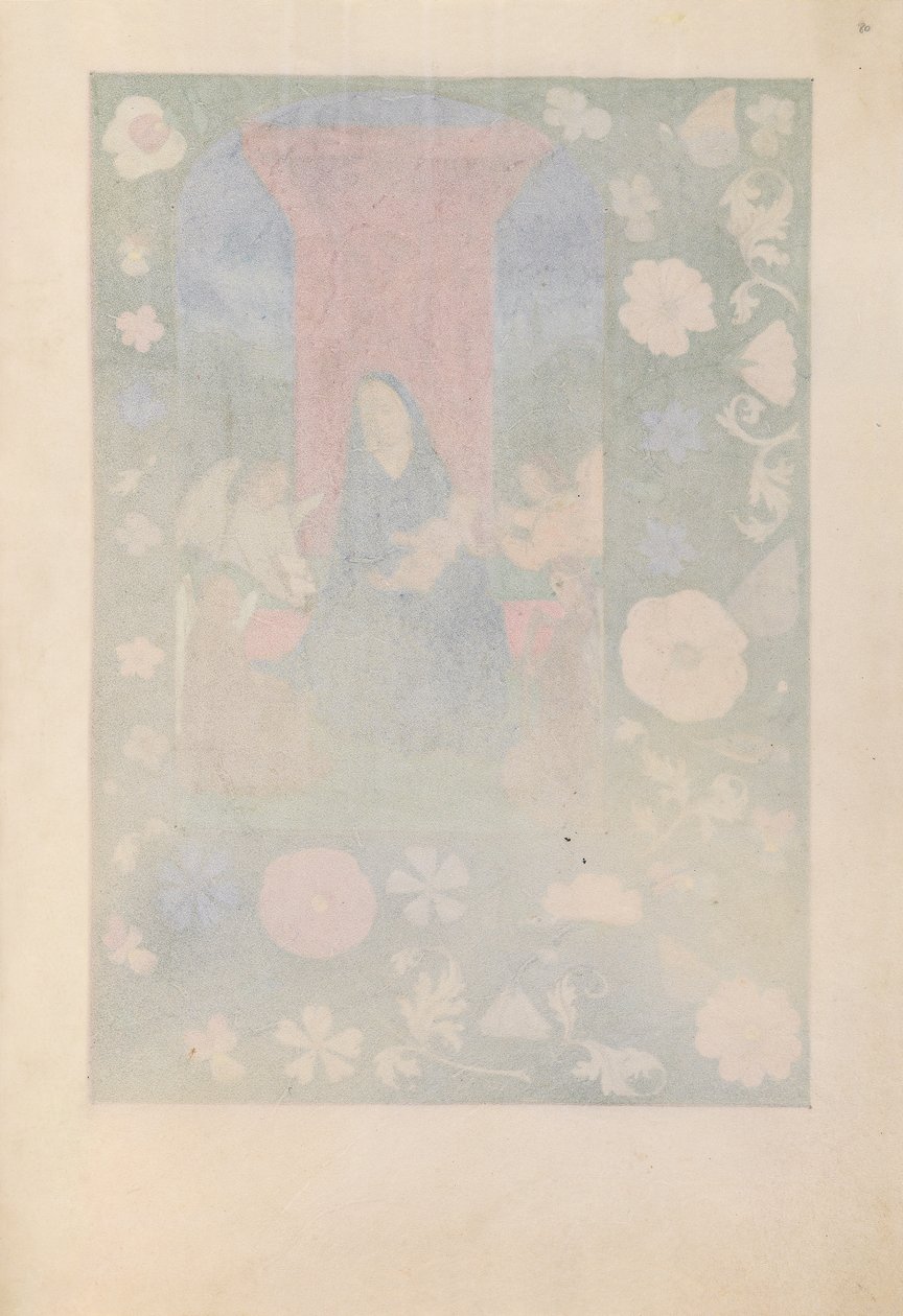 西班牙天主教皇后伊莎贝拉女王的时间： 80r，c。 1500。 作者 马克西米利安第一本祈祷书的硕士