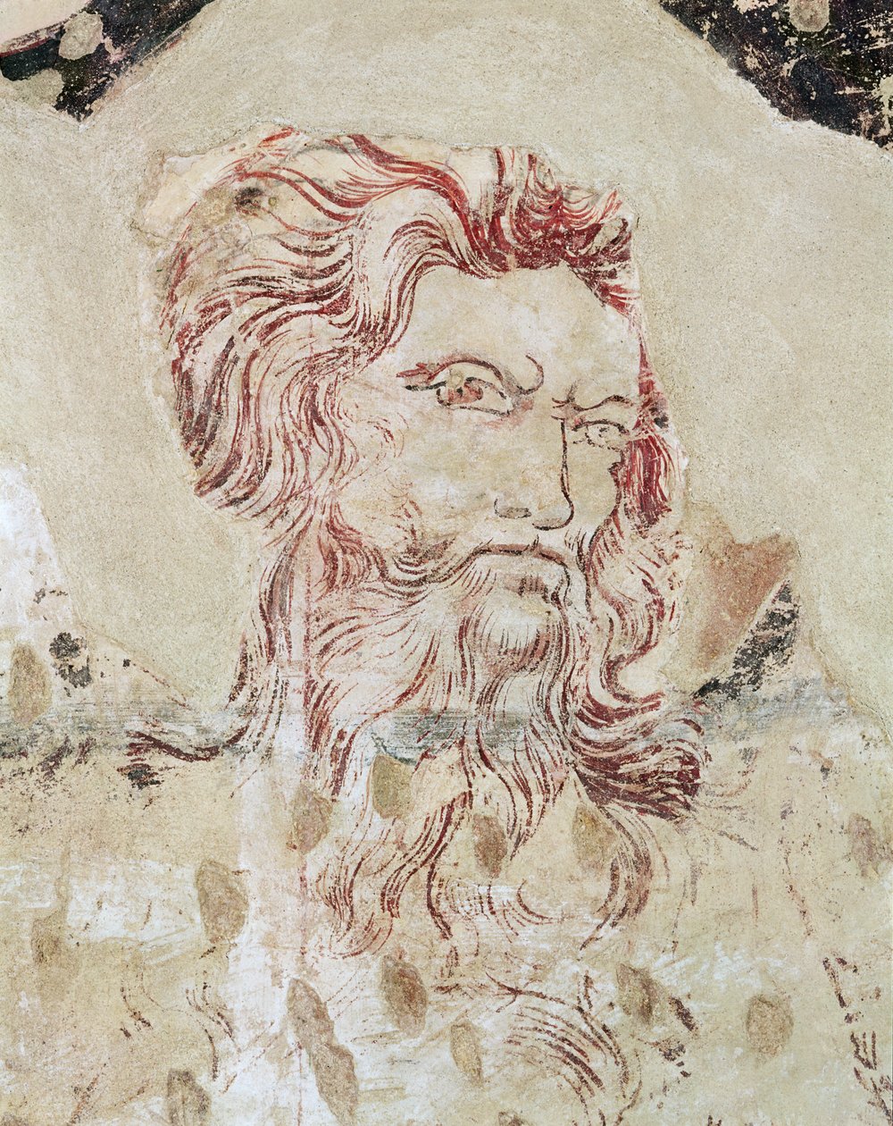 圣奥努弗里乌斯的细节和他的生活场景（彩色壁画和绘画） 作者 雾圣母大师