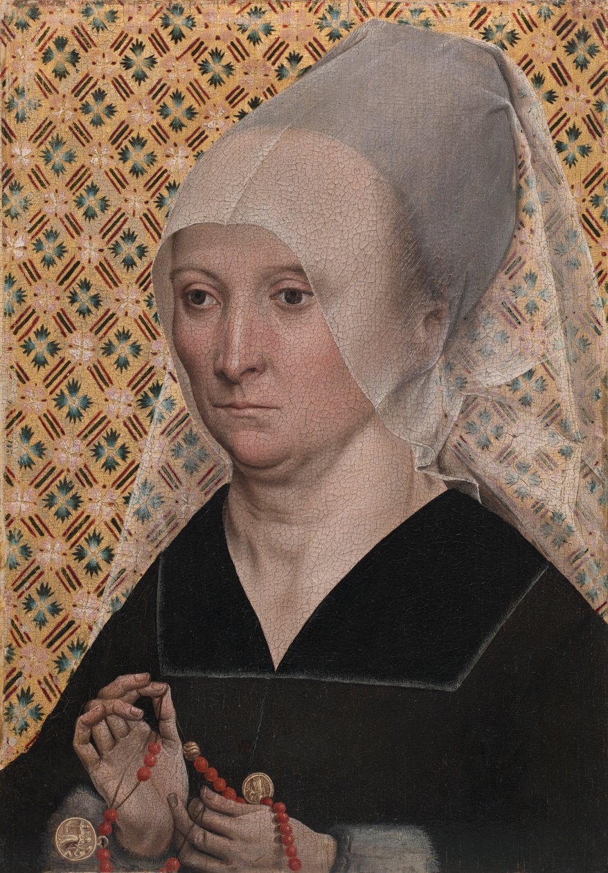 女人的画像，c。 1490-1495。 作者 神圣宗师