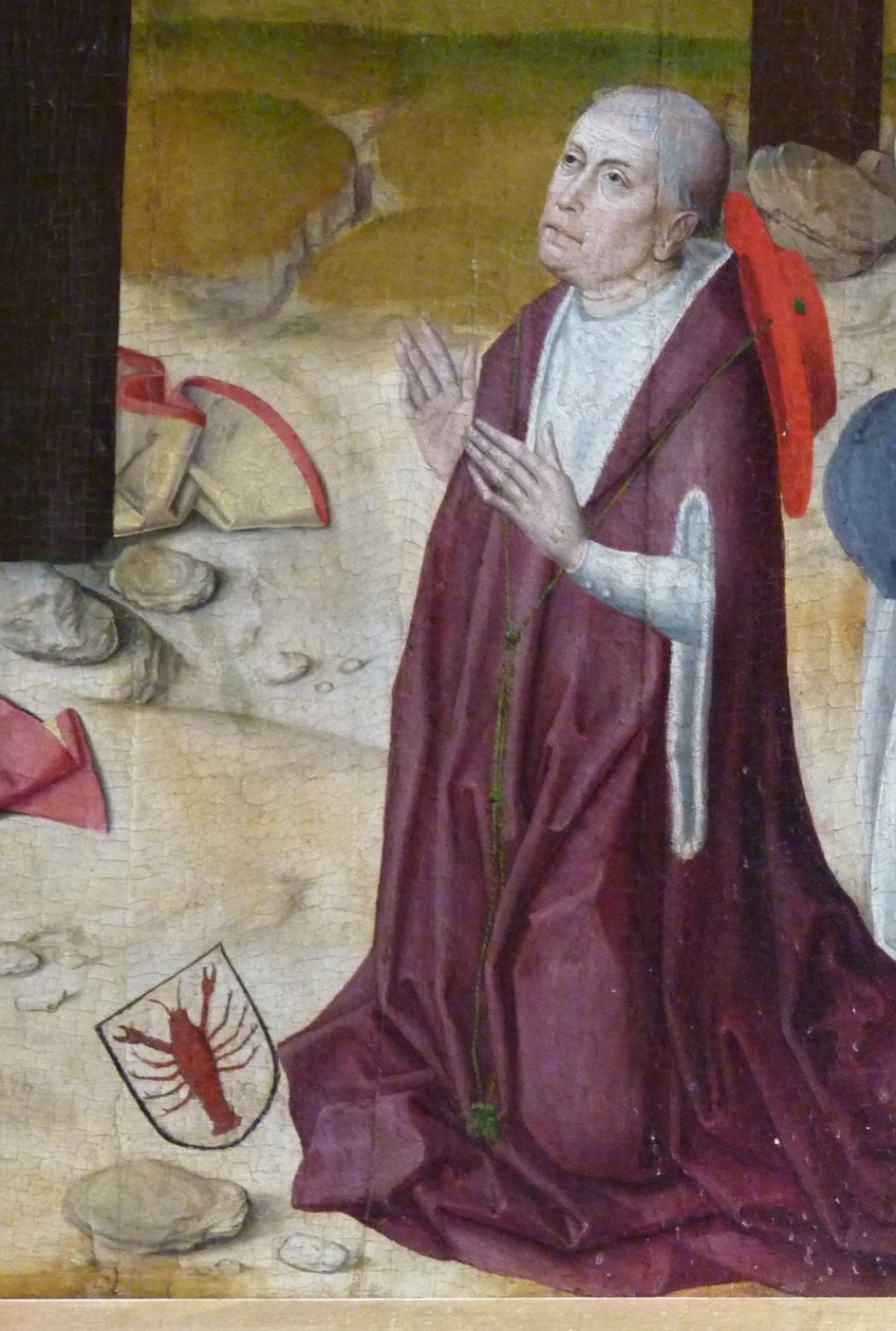 库萨尼古拉斯。坛的细节在圣尼古拉斯医院的教堂里，c。 1480 作者 处女生活大师