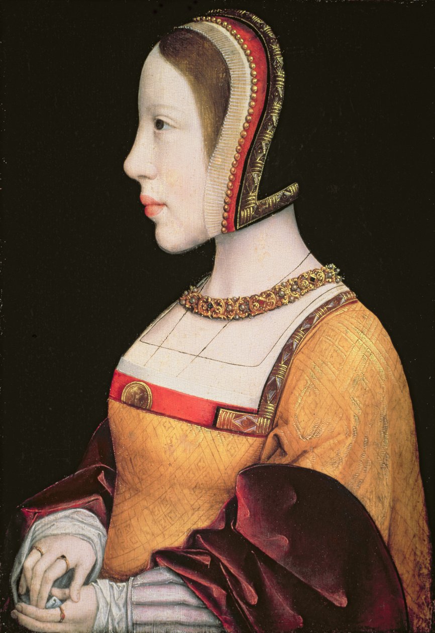 丹麦哈布斯堡女王伊丽莎白（1501-26）（1501-26）c.1514-15（橡木板上的油） 作者 玛格达琳传奇大师