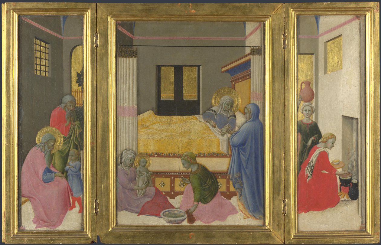 处女的诞生c。 1440 作者 Osservanza的主人