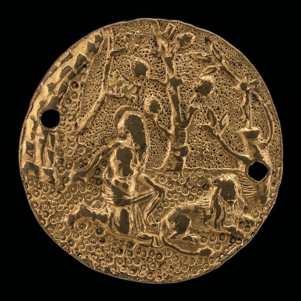 荒野中的圣杰罗姆，约1500年。 作者 基督受难大师