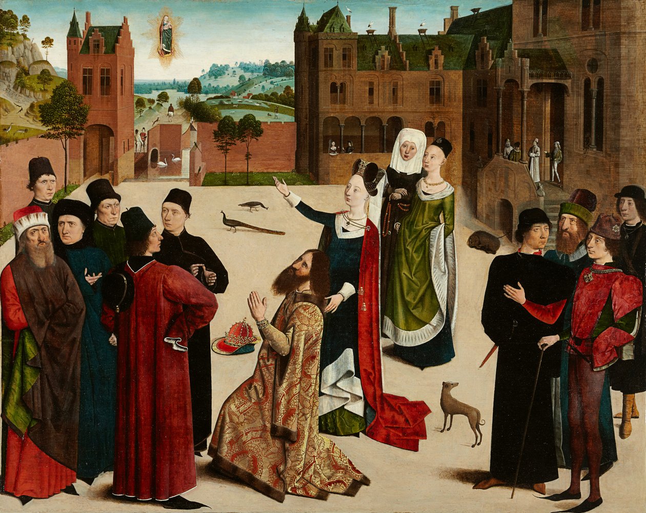 蒂布廷女预言家的预言，c.1473-c.1477（橡木画） 作者 Tiburtine Sibyl的大师
