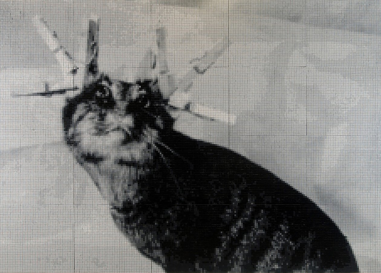 科罗纳，2001 年（瓷砖、水泥、木材） 作者 马特·科利肖