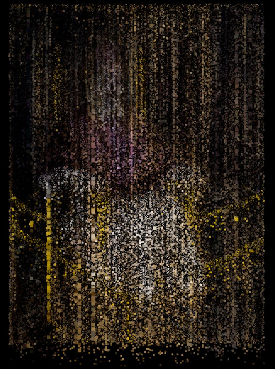 纯真的终结》，2009 年（屏幕、投影仪和硬盘） 作者 马特·科利肖