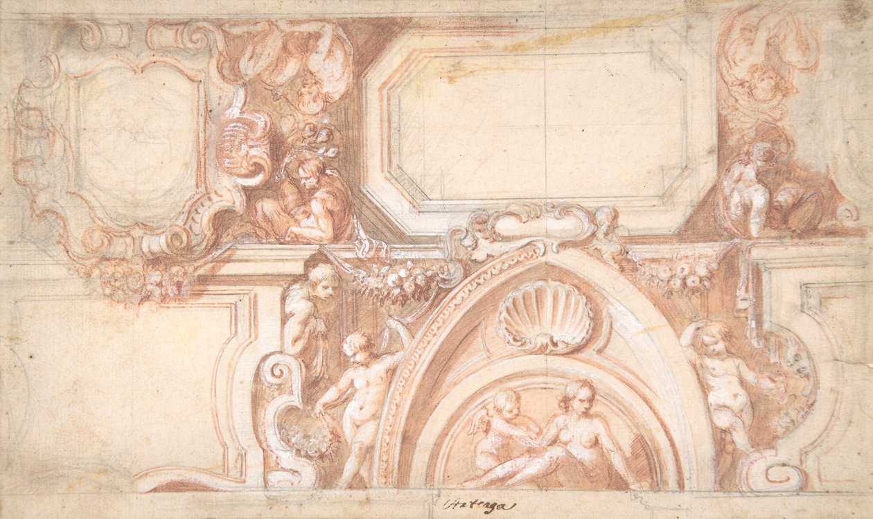 天花板设计，1633-1703。 作者 Matías Arteaga y Alfaro