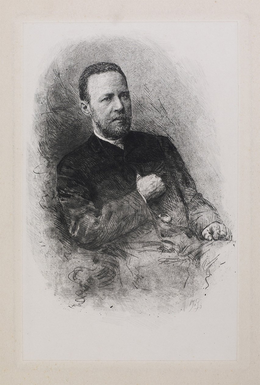 历史学家和记者谢尔盖-尼古拉耶维奇-舒宾斯基的画像 1834-1913年，1900年代 作者 伴侣