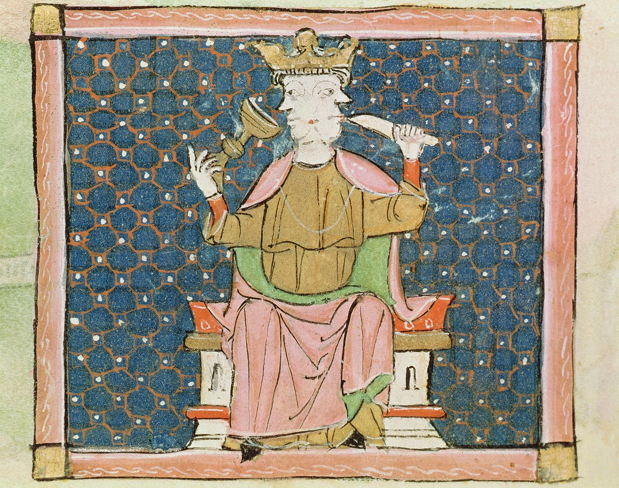 Fol.57v 1月：Janus 作者 Matfre Ermengaut