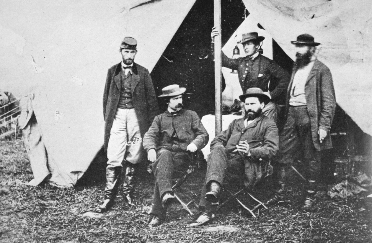战斗结束后，艾伦平克顿在Antietam，1862年 作者 马修·布雷迪