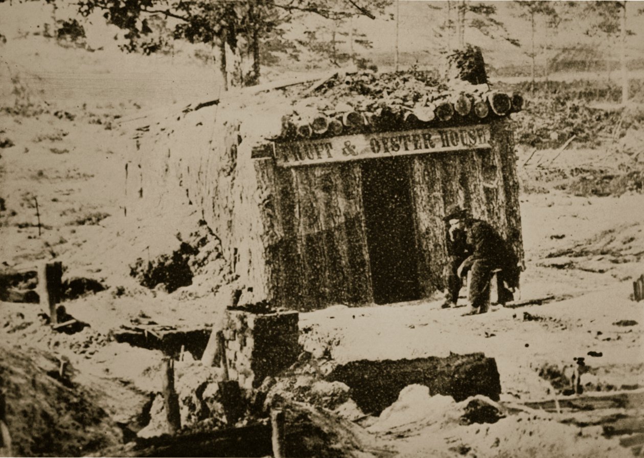 彼得堡线上的防弹餐厅，1861-65 作者 马修·布雷迪