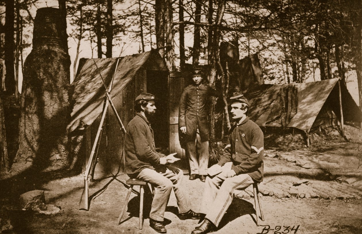 1861年至1865年在彼得堡之前的露营地 作者 马修·布雷迪