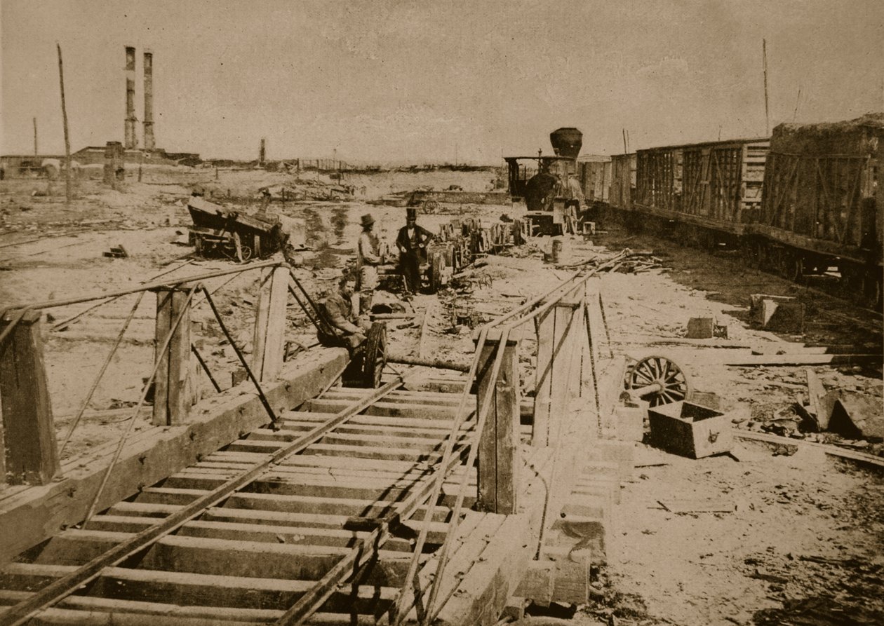 1861年至1862年马纳萨斯铁路的破坏 作者 马修·布雷迪