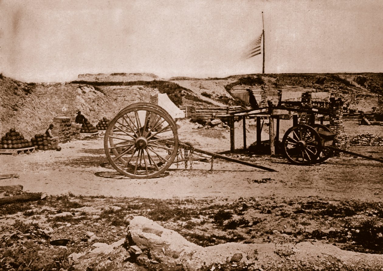 约翰逊堡，南卡罗来纳州查尔斯顿，1861-65 作者 马修·布雷迪