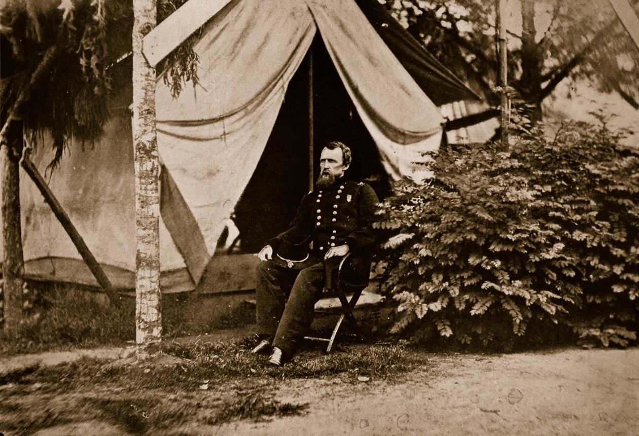 David B. Birney将军，1861-65（棕褐色照片） 作者 马修·布雷迪