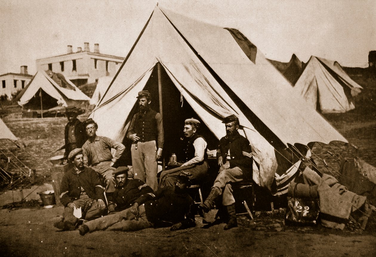 第22届纽约志愿者小组，1861-65（棕褐色照片） 作者 马修·布雷迪