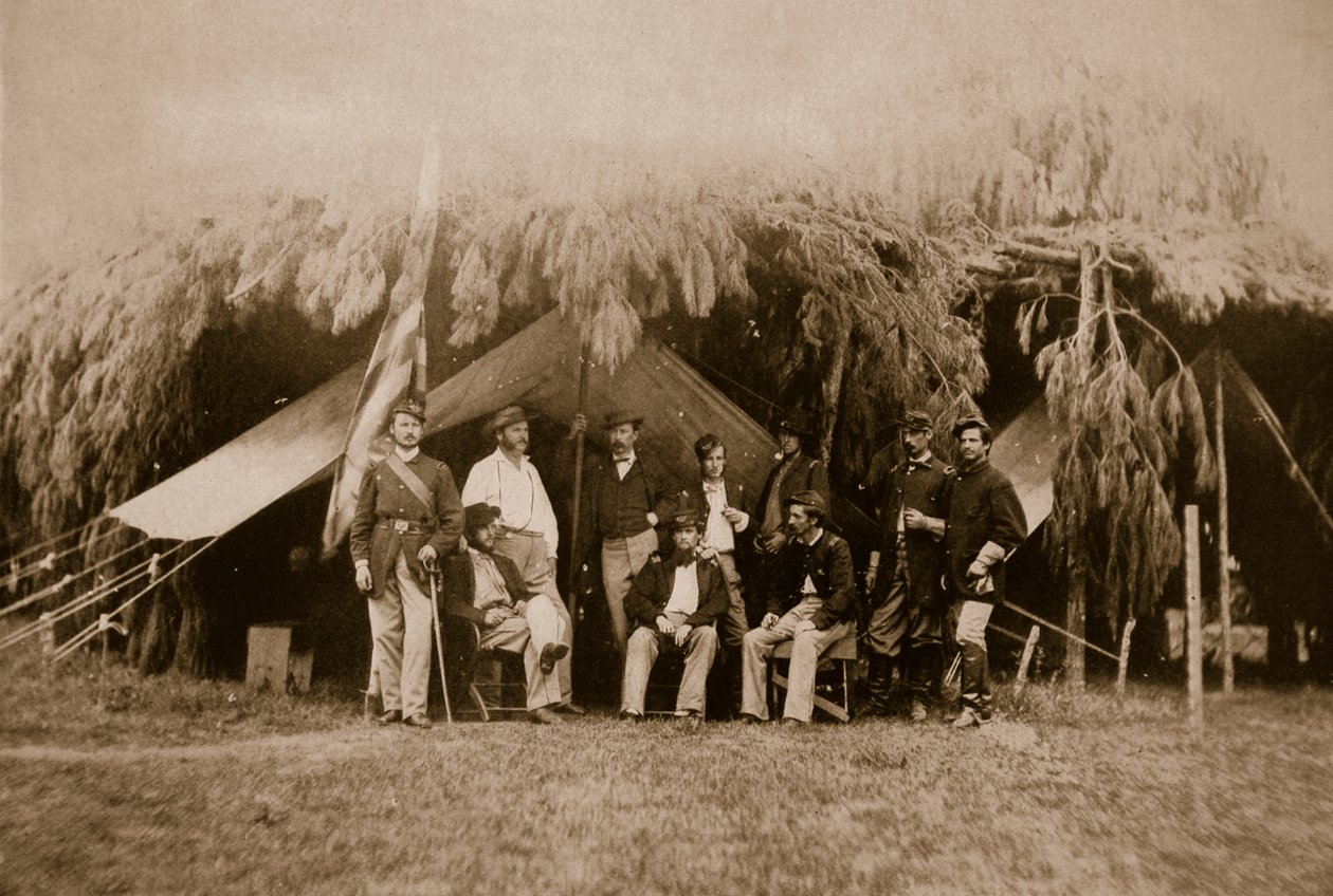 第四届纽约Voluteers军官，1861-65（深棕色照片） 作者 马修·布雷迪
