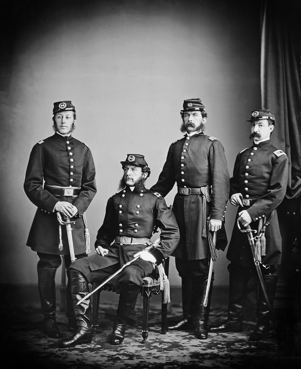 联盟布里格。 Samuel Wylie Crawford将军和工作人员，1862年夏天 作者 马修·布雷迪