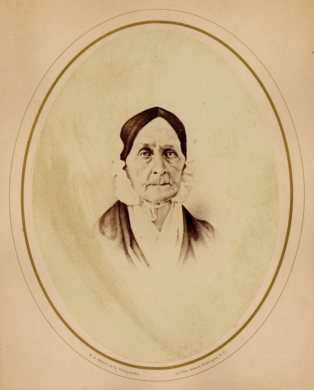 Barbara Frietchie（1766-1862），内战期间的工会主义者，John Greenleaf Whittier的一首诗的主题（蛋白印刷品） 作者 马修·布雷迪