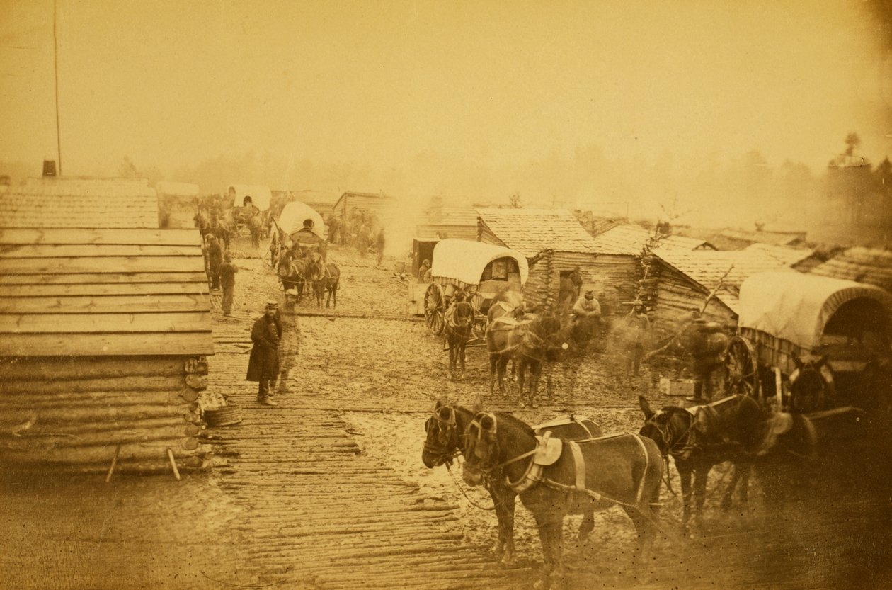 联邦军队在弗吉尼亚州森特维尔，1861年和1862年冬季（塞普亚照片） 作者 马修·布雷迪