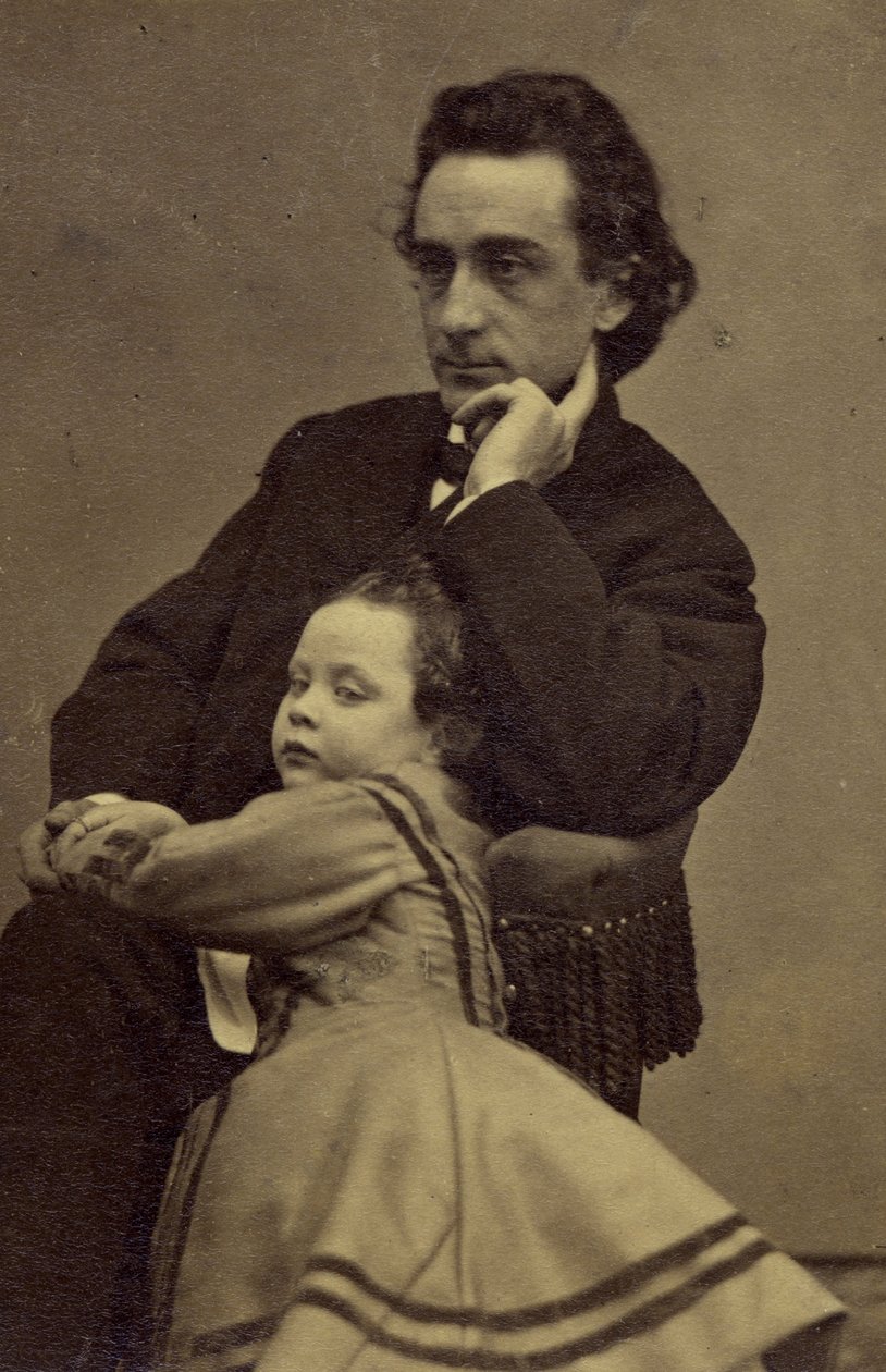 Edwin Booth和他的女儿Edwina 作者 马修·布雷迪